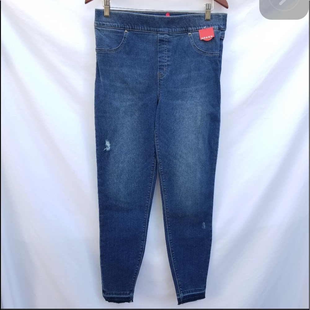 SPANX Distressed Ankle Skinny Jeans size XL NWT